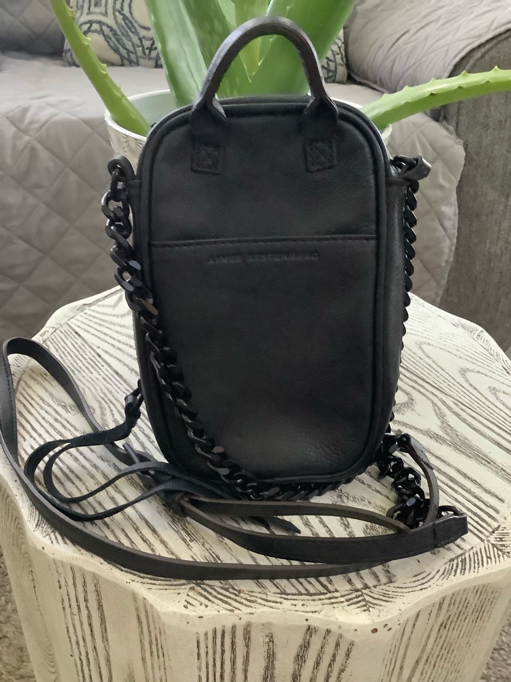 Aimee Kestenberg Tamitha Black Leather RFID Crossbody Bag - Picture 3 of 5